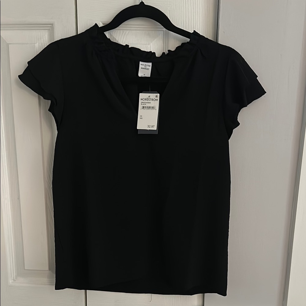 Melrose and Market Ruffle Cap Sleeve Top